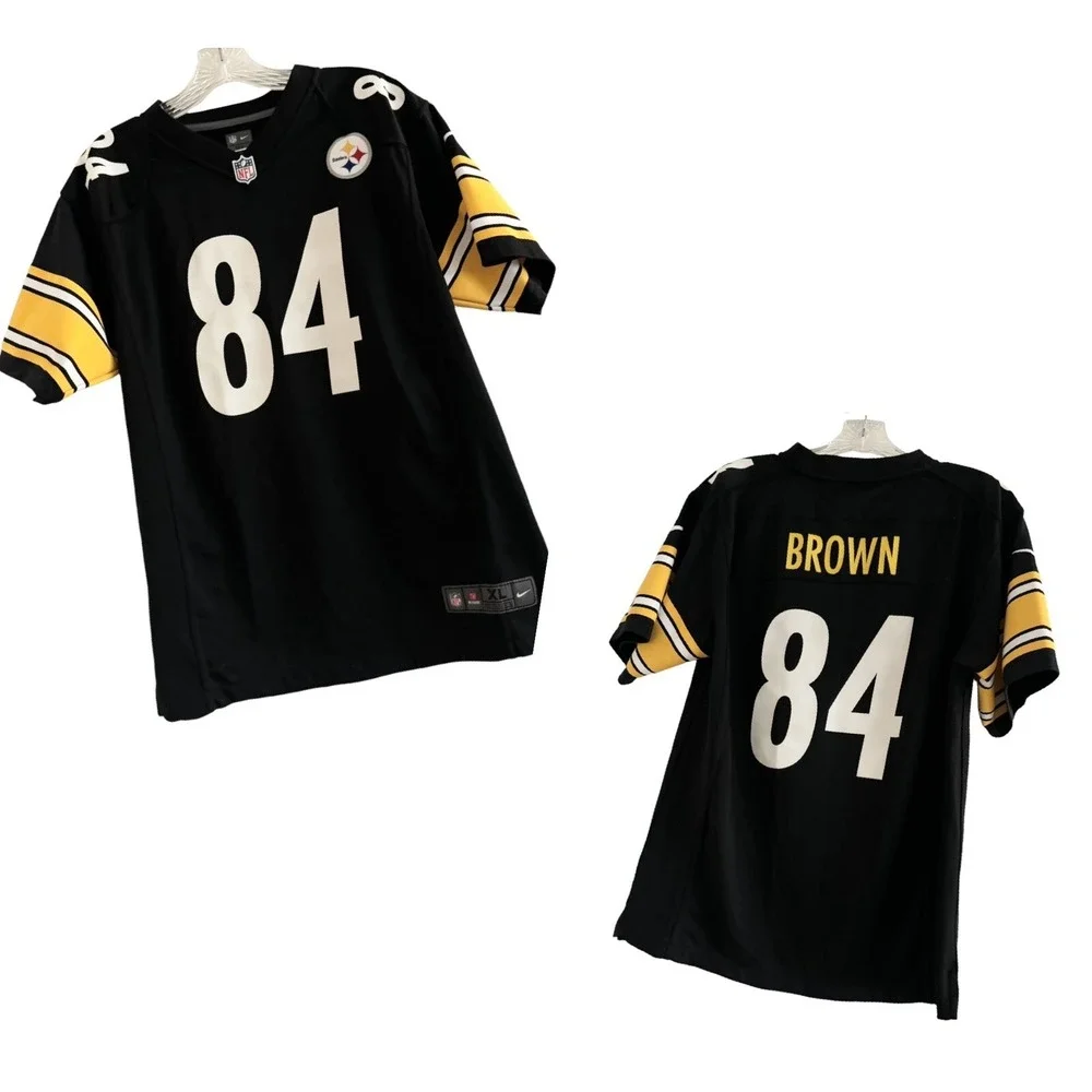 NIKE-Pittsburgh Steelers-YOUTH On Field Antonio Brown #84 Jersey  (X-LARGE)‎